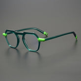 Ozzie Vintage Acetate Glasses Frame Geometric Frames Southood Green